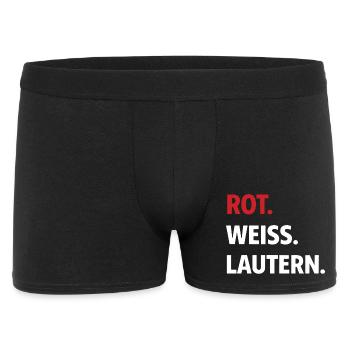 Red. White. Lautern. – Kaiserslautern Fan Shirt - Men's Boxer Shorts - black - Front