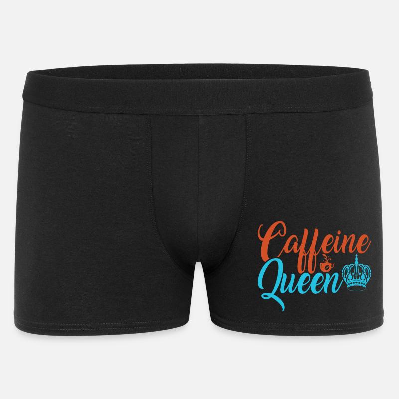 La reine caféinée du café - Boxer Homme - noir