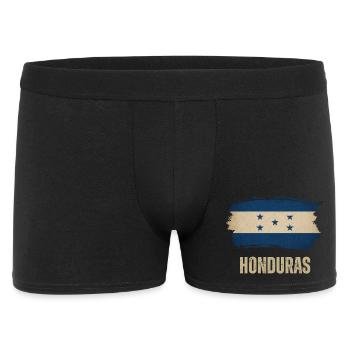 Drapeau du grunge hondurais, j’adore le Honduras - Boxer Homme - noir - Devant