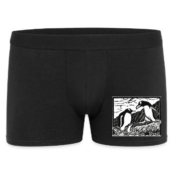 Les manchots bêtes alpha - Boxer Homme - noir - Devant