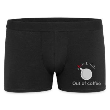 À court de café - Boxer Homme - noir - Devant