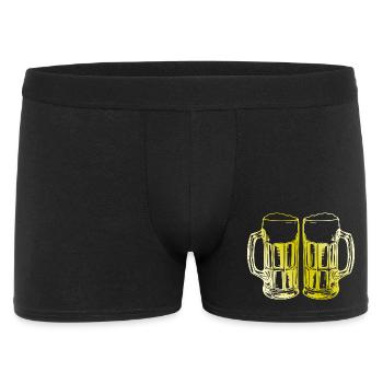 Toast aux verres à bière - Boxer Homme - noir - Devant