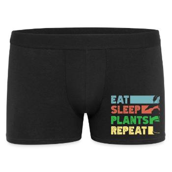 Amateur des plantes mange des plantes Plantes succulentes - Boxer Homme - noir - Devant