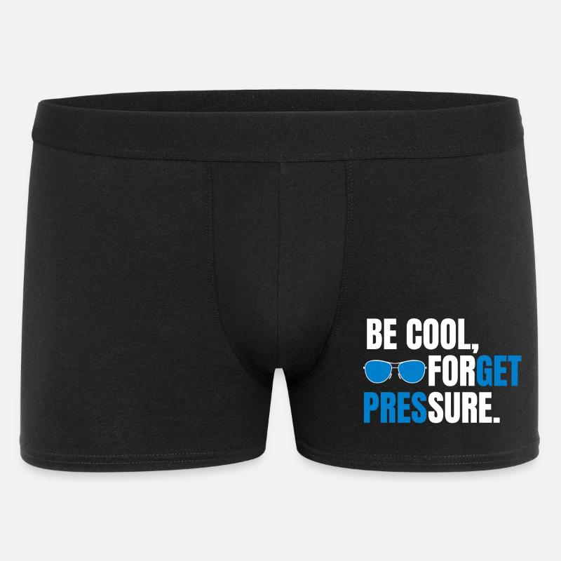 Be Cool Forget Pressure - Boxer Homme - noir