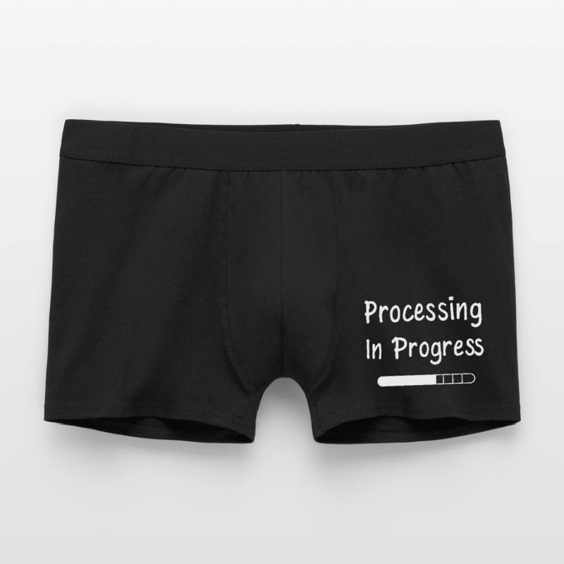 Processing In Progress Loading Bar Statement Men's Boxer Shorts