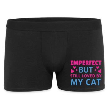 Imperfect loved by cat - Men's Boxer Shorts - black - Front