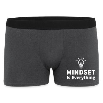 Mindset is everything Glühbirne Motivation Erfolg - Boxer Homme - charbon - Devant