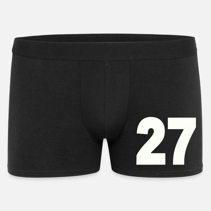27 - Männer Boxer Shorts - Schwarz