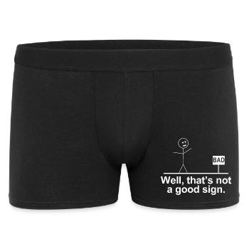 Well That’s Not A Good Sign Funny Stickman - Men's Boxer Shorts - black - Front