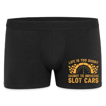 Course de dragsters avec voitures à slot Short Life Drive - Boxer Homme - noir - Devant