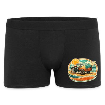 Cart rétro de planche de surf sur la plage Vélo cargo - Boxer Homme - noir - Devant