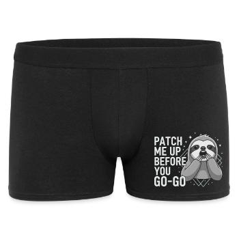 Patch Me Up Cyber Security Sloth - Men's Boxer Shorts - black - Front