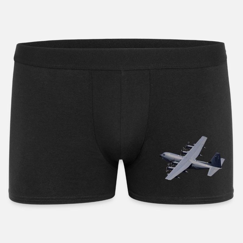 C-130 Silhouette grise - Boxer Homme - noir