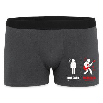 Ton Papa vs Mon Papa: Attitude Guitare - Boxer Homme - charbon - Devant
