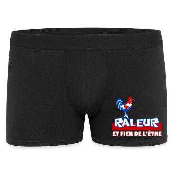 Râleur Fier de l’être Coq Logo - Boxer Homme - noir - Devant