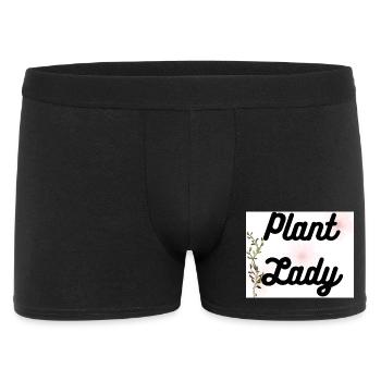 Écriture botanique de la Dame des Plantes - Boxer Homme - noir - Devant