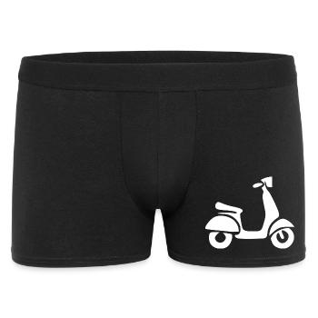 Scooter White Bike Biker Gift - Men's Boxer Shorts - black - Front