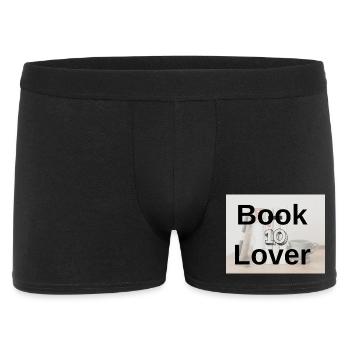 Typographie en Audace pour les Amateurs de Livres - Boxer Homme - noir - Devant