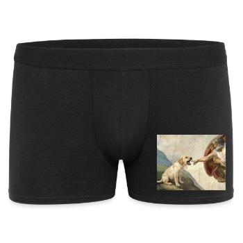 Mème de chien Dieu main Labrador Chiens - Boxer Homme - noir - Devant