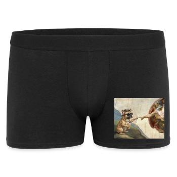 Dog God Hand French Bulldog Dog meme - Men's Boxer Shorts - black - Front