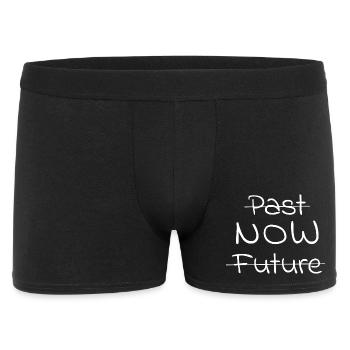 Spiritualitaet-PastFutureNow - Männer Boxer Shorts - Schwarz - Vorne