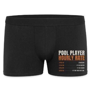 Pool Player Hourly Rate - Men's Boxer Shorts - black - Front