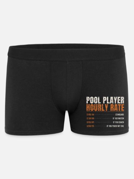 Pool Player Hourly Rate - Men's Boxer Shorts - black