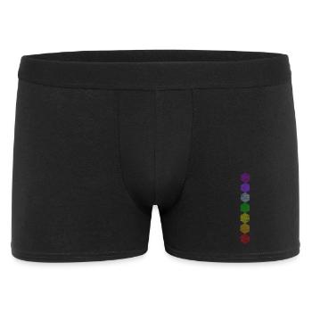 Flower of Life - 5th Dimension - 7 Chakras - Men's Boxer Shorts - black - Front