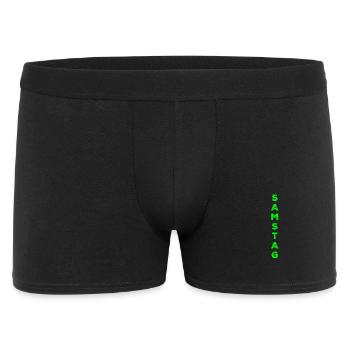 Saturday - green - Men's Boxer Shorts - black - Front