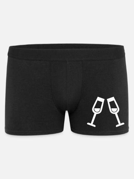 Glasses - Men's Boxer Shorts - black