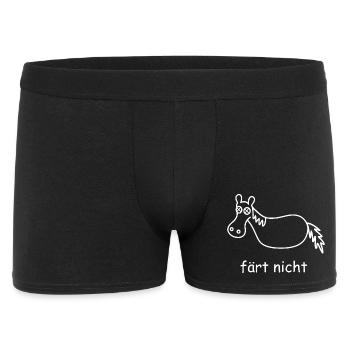 faert nicht - Männer Boxer Shorts - Schwarz - Vorne