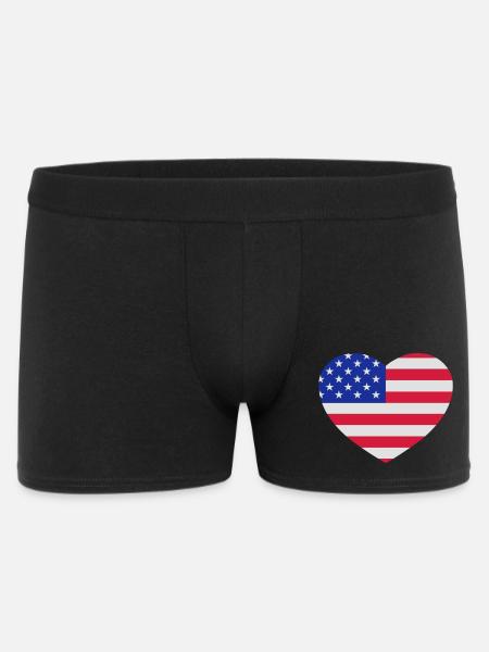 American heart - Men's Boxer Shorts - black