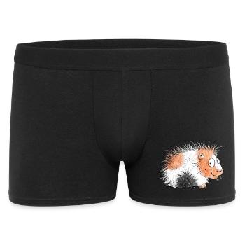 Cochon inde avec marguerites i cadeau - Boxer Homme - noir - Devant