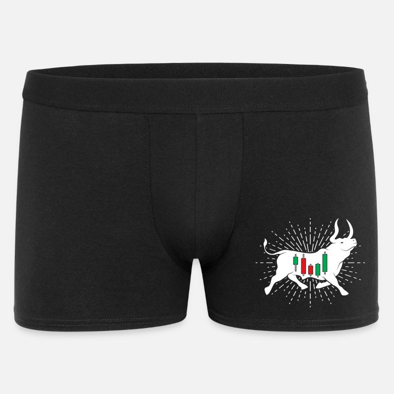 Aktien Bulle - Männer Boxer Shorts - Schwarz