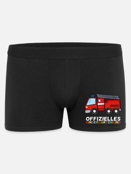Kindergarten Feuerwehr Feuerwehrmann - Männer Boxer Shorts - Schwarz