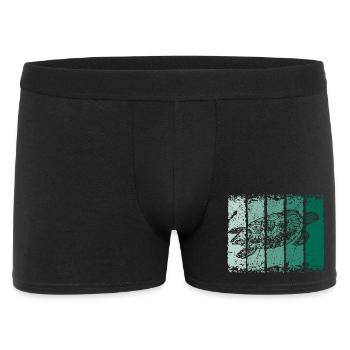 Schildkröte - Männer Boxer Shorts - Schwarz - Vorne