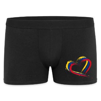 Kolumbien Herz - Männer Boxer Shorts - Schwarz - Vorne