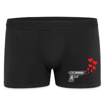 Cœur Liberté d’expression Amour Paix Humanité - Boxer Homme - noir - Devant