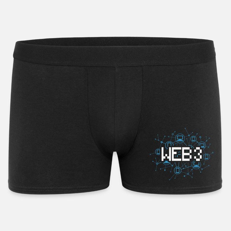 Web3 - Männer Boxer Shorts - Schwarz