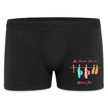 My favorite time is holiday time - Men's Boxer Shorts - black - Front