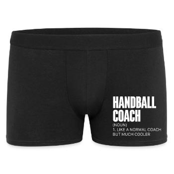 Handball Trainer Handballer - Männer Boxer Shorts - Schwarz - Vorne