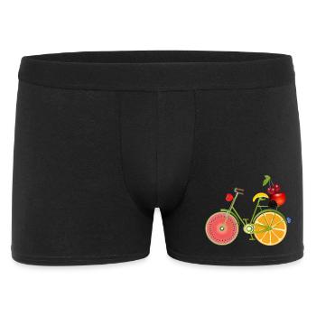 drôle de vélo vert fruité décoré - Boxer Homme - noir - Devant