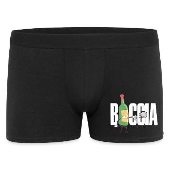 Joueur de boccia Vêtements avec balles de pétanque Boccia - Boxer Homme - noir - Devant