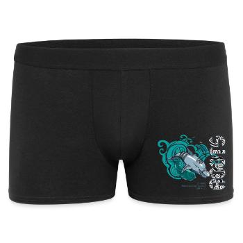 Dolphin Surf Roots - Men's Boxer Shorts - black - Front