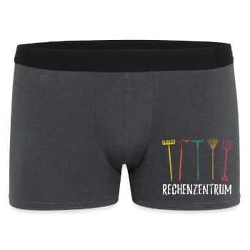 Rechenzentrum - Gärtner Garten Pflanzen - Männer Boxer Shorts - Anthrazit - Vorne