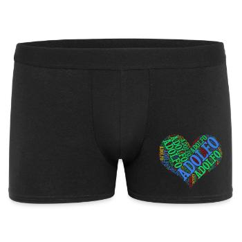 t-shirt Adolfo heart word cloud t-shirt - Men's Boxer Shorts - black - Front