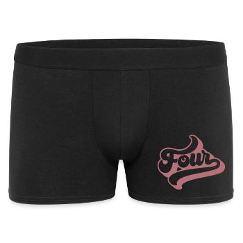 Four 4th Birthday For Girls 4 Years Old - Men's Boxer Shorts - black - Front