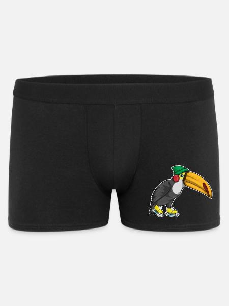 Toucan Ice Skating Skates - Men's Boxer Shorts - black