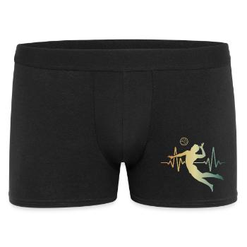 Heartbeat Volleyball ECG Pulse - Boxer Homme - noir - Devant