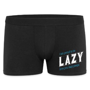 Proud to be lazy - Men's Boxer Shorts - black - Front